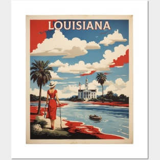 Louisiana United States of America Tourism Vintage Poster Posters and Art